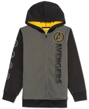 Sudadera con capucha Marvel Big Boys Avengers Hero Symbols en bloques de colores, talla mediana Foto 1 de 2