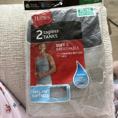 Pack de 2 camisetas Hanes - XL negras y grises Foto 1 de 2