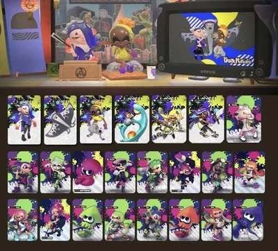 GENERIC Amiibo 23pcs Splatoon 3 PVC NFC Tag Mini Game Cards Octopus - New