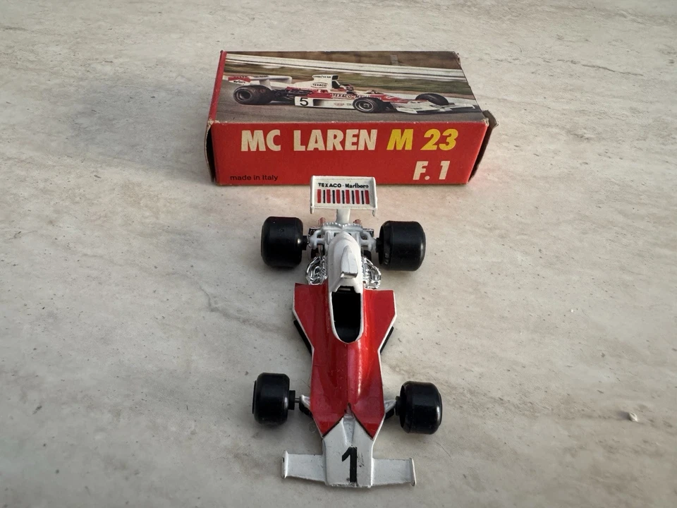 Auto F1 Polistil RJ1 McLaren M23 del 1976 scala 1:55 nuova in box da collezione - Immagine 1 di 4