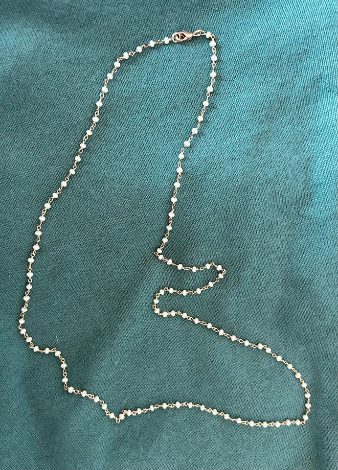 PreLoved Collar Oro Crisocola Verde Mar Cuentas con Cierre de Langosta de Grecia Foto 1 de 4