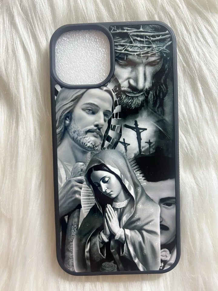 Funda Teléfono My Religion San Judas, Virgen María, Jesucristo para iPhone 11 a 16 Foto 1 de 3