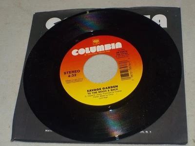 SAVAGE GARDEN To The Moon & Back/Memories Rare Vinyl 45 Record Near Mint NM Foto 1 de 2