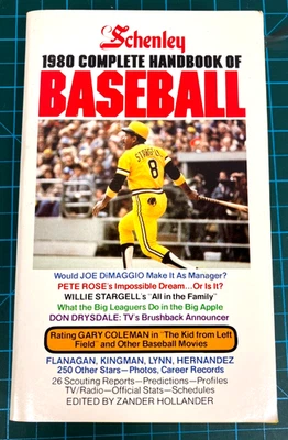 VTG SCHENLEY THE COMPLETE HANDBOOK OF BASEBALL 1980 WILLIE STARGELL NOS SCOUTING - Image 1 of 4