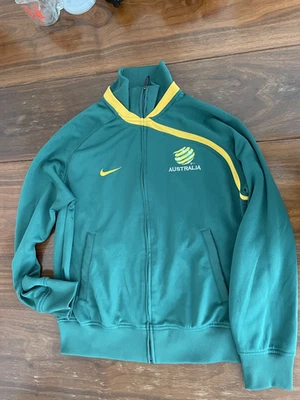 澳大利亚耐克复古夹克上衣运动服全拉链复古绿色中号 — 第 1/4 张图片