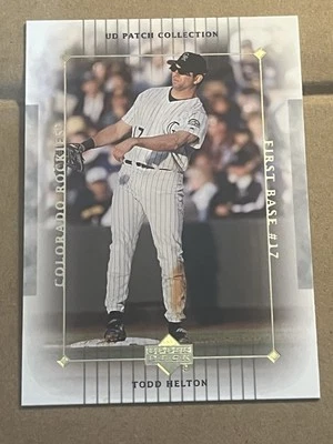 2003 UPPER DECK UD PATCH COLLECTION - TODD HELTON ROCKIES #38 - Image 1 of 2