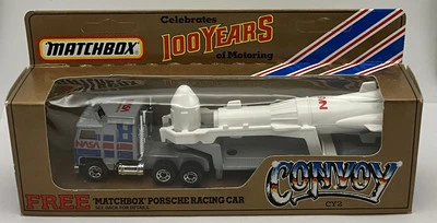 1985 Matchbox Convoy NASA Kenworth Rocket Transporter CY-2 - 100 Years Box - Image 1 of 4