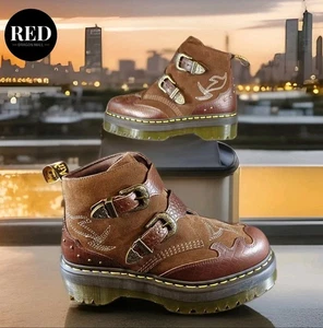 Botas de plataforma Dr. Martens Devon GA góticas americanas occidentales - para mujer talla 11 - Imagen 1 de 14