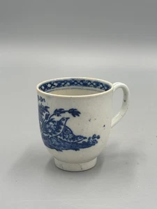 Antique 18th c. First Period Worcester Porcelain Birds In Branches Tea Cup - Picture 1 of 8