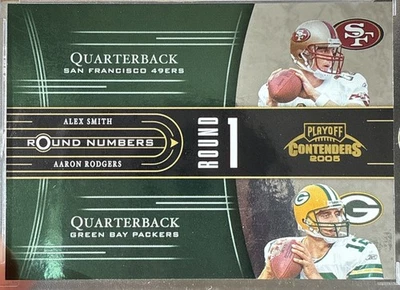 Aaron Rodgers 2005 Contenders números redondos (RC) /1500 #RN-1 - Green Bay Packers Foto 1 de 4