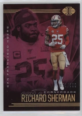 2020 Panini Illusions Trophy Collection Pink /399 Richard Sherman #91 - Image 1 of 2