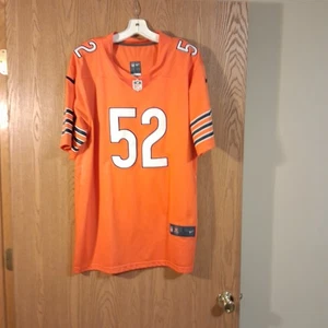 Camiseta deportiva Nike On Field naranja cosida de los Chicago Bears Khalil Mack #52 para hombre grande usada en excelente estado - Imagen 1 de 5