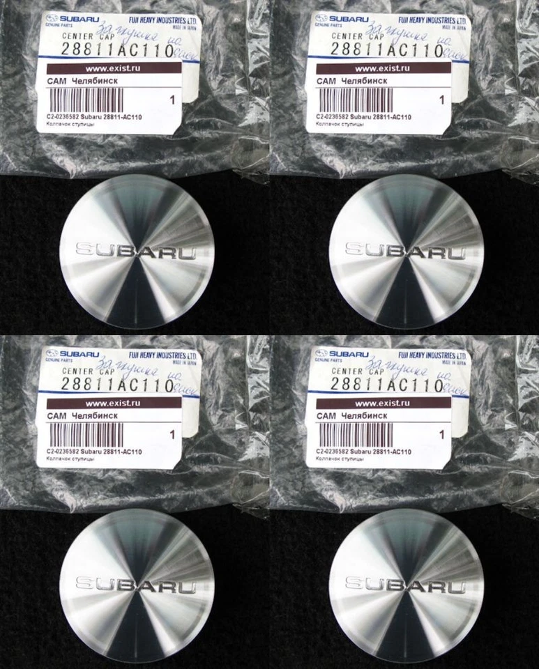 Tapacubos central de rueda de aleación Subaru genuino Forester Legacy Outback 1998-2005 4 un. Foto 1 de 1