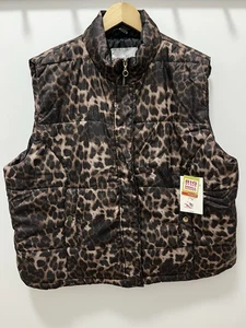 Damen Jaclyn Smith Tiermotiv Puffy Weste Neu mit Etikett - Größe 2X - Bild 1 von 9