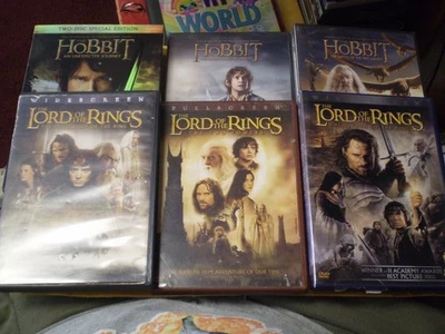 (6) The Lord of the Rings / The Hobbit DVD Lot: All 6 Movies!!    (3) Brand NEW - Image 1 of 2