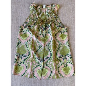 J. CREW geblümte Bluse mit Rüschenausschnitt 100 % Seide ärmellos Oberteil XS - Bild 1 von 5