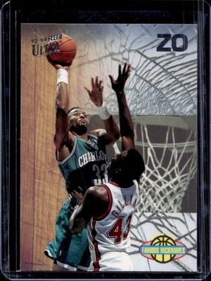 1993-94 Fleer Ultra Alonzo Mourning Famous Nicknames #11 Hornets - Image 1 of 2
