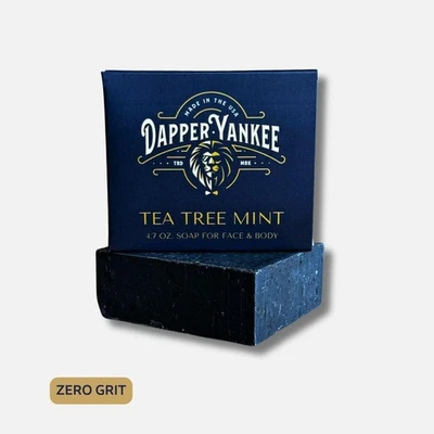 Barra de jabón natural Dapper Yankee Tea Tree Mint - grano cero Foto 1 de 4