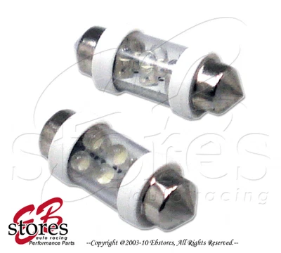 Luz cúpula branca Festoon 6 lâmpadas LED 31mm 2 peças DE3175 DE3021 DE3425 (1 par) - Imagem 1 de 2