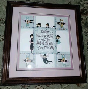 Vintage 1994 P. Buckley Moss Quilters Prayer Signed & Numbered Print 925/1000 - Picture 1 of 4