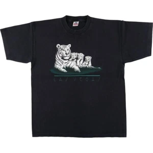 00'S ALSTYLE ROPA y ROPA DEPORTIVA Patrón Tigre Animal Camiseta Para Hombre XL si... - Imagen 1 de 4