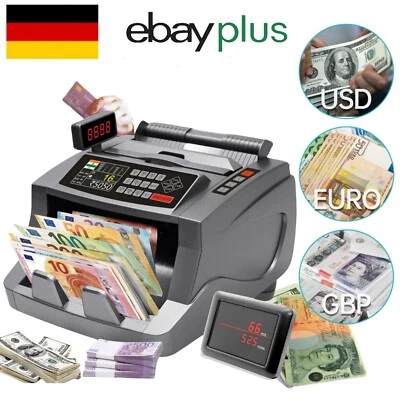 Geldzählmaschine Scheine Wertzähler Banknoten Zähler Summenzähler UV - Bild 1 von 4
