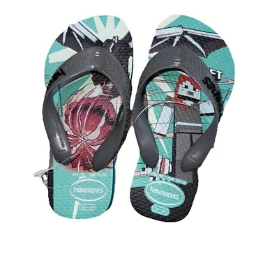 Top Havaianas Niño Minecraft Niño Pequeño 13/1 Niño Azul Muti NUEVO CON ETIQUETAS NUEVO Foto 1 de 4