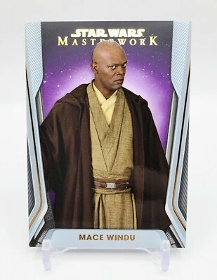 2021 Topps Star Wars Masterwork Purple Base Parallel MACE WINDU #32/50 - Image 1 of 2
