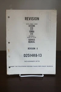Cessna 310 and Turbo 310 Service Manual Revision 8 - November 1979 - Imagen 1 de 3