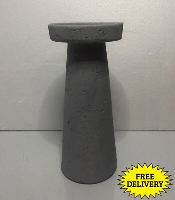 12" x 5" Terracotta Candle Holder Chalk Gray - Opalhouse designed Jungalow - Image 1 of 4