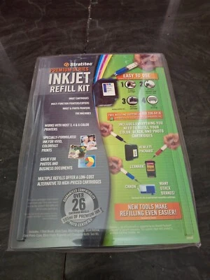 Stratitec Premium Series Inkjet Refill Kit for Ink Cartridges HP Lexmark Epson - Image 1 of 4
