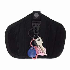 Tactical Silent Key Keeper Pouch Foldable Key Waist Bag Keys Chain Silent Holder - Picture 1 of 12