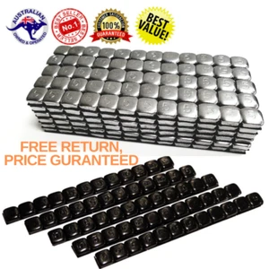 Stick on Motorcycle Wheel Balance Weights 12 X 5G Strip Silver & Black - Picture 1 of 1