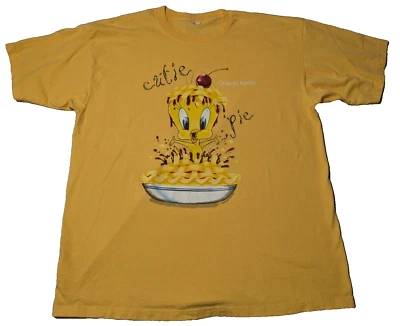 Camiseta De Colección 1999 Tweety Bird Cutie Pie Orlando, Florida Hombres 2XL Amarillo Gráfico Foto 1 de 4
