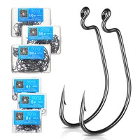 20x Assist Fishing Hook Jig Bait Carbon Stainless Steel Fishhook with PE Line G4