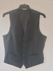 #07072 - M&S Black waistcoat mens - Picture 1 of 9