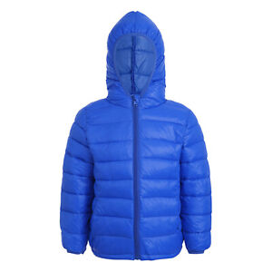Boys Girls Down Coat Winter Hoodie Ultra Lightweight Packable Jacket Outerwear