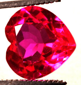 19 Cts. Natural Mogok Rich Pink Sapphire Heart Shape Certified Gemstone