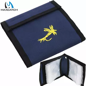 Maxcatch 10 Pockets Fly Fishing Leader Wallet case for Tippet line Storage Bag - Photo 1 sur 17