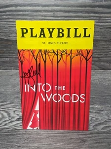  INTO THE WOODS, PLAYBILL,  JAN 2023,  SIGNED, ST JAMES THEATRE, GAVIN CREEL - Picture 1 of 7