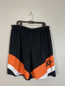 NIKE Team FIBA 3x3 Basketball Mens Shorts Size XXL Orange Black RARE Olympic USA - Picture 1 of 4