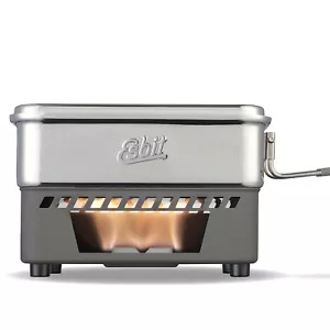 ESBIT set da cucina a combustibile secco fornello da campeggio fornello da esterno set pentole acciaio inox - Foto 1 di 8