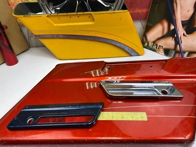 🔥97-13 Harley Touring Saddlebag Latch Hinge Covers Street Road Glide King - Image 1 of 4