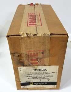 Square D FI26040BC Current-Limiting Circuit Breaker 40A, 2P, 600V, I-Line - Picture 1 of 2