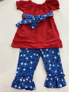 Girls 4th Of July 2pc. Set. NEW  12 Months  - Picture 1 of 8