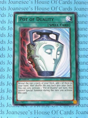 Pot of Duality BP02-EN160 Rare Yu-Gi-Oh Card 1st Edition New - Image 1 of 3
