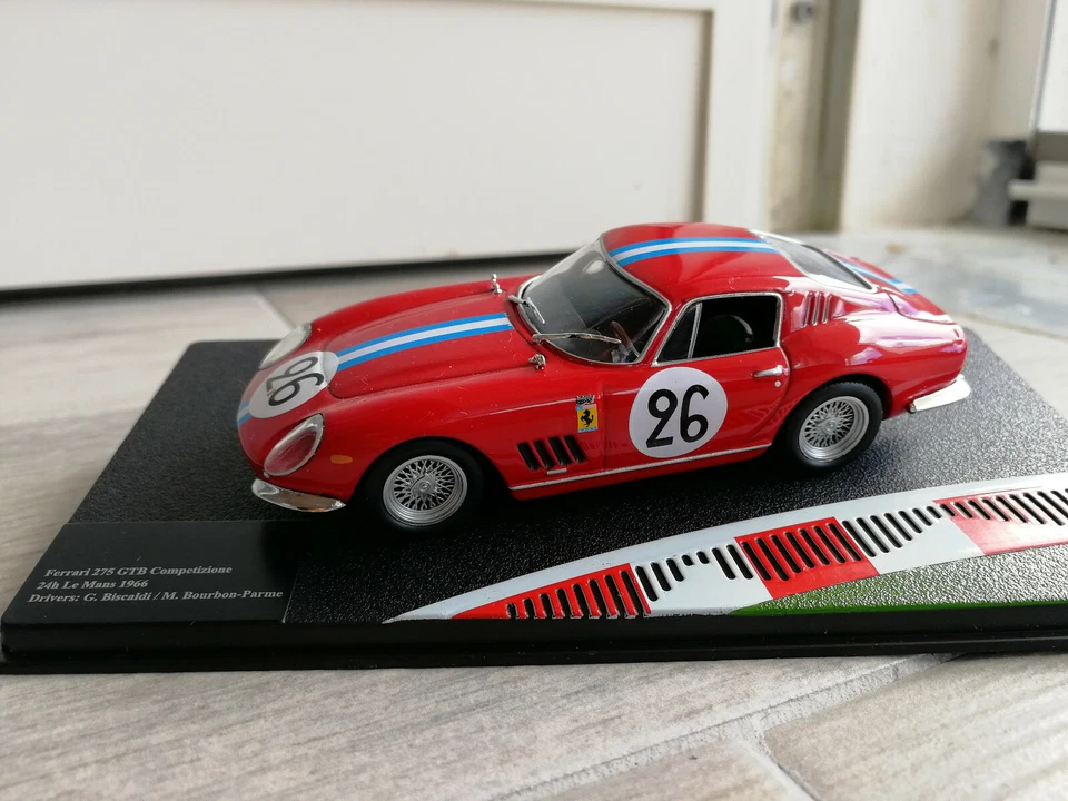FERRARI 275 GTB Competizione #26 Biscaldi - Bourboun Parma 24h Le Mans 1966 1/43 - Immagine 1 di 1