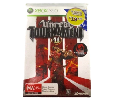 Unreal Tournament III XBOX 360 MA15+ PAL R4 Ex-Rental + Manual 2008 Epic Tested - Image 1 of 4