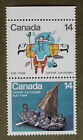 Canada 14 cent 1978  MNH  # 769 770 Inuit Travel Walking Migration