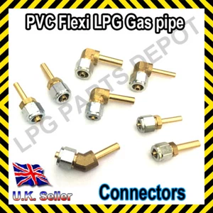 Conectores de tubería flexible de PVC D6 o D8 para autogás propano GLP manguera de gas Poly Faro - Imagen 1 de 11